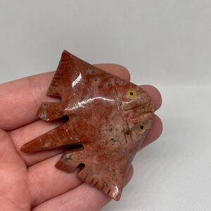 Soapstone Stingray Crystal Carving